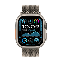 apple watch milanese loop - Apple Watch Ultra 2 GPS + Cellular 49mm Natural Titanium Case with Natural Titanium Milanese Loop - M - 2 nuotrauka