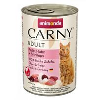juru gerybiai - Šlapias kačių maistas Animonda Carny Adult, vištiena/kalakutiena/jūros gėrybės, 0.4 kg - 1 nuotrauka