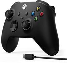 xbox one s - Microsoft XBOX Series X One Wireless Controller Carbon Black+Cable USB-C - 3 nuotrauka