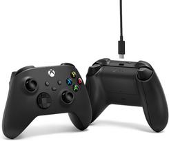 xbox one s - Microsoft XBOX Series X One Wireless Controller Carbon Black+Cable USB-C - 4 nuotrauka
