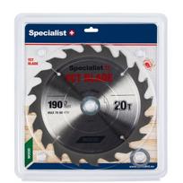pjovimo diskas 190 x 20 mm - SPECIALIST+, 190 mm, 20 dantų, 30/20/16 mm - 1 nuotrauka