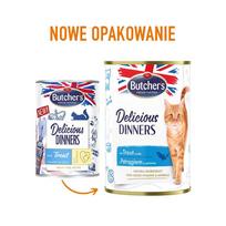 butcher's delicious dinners - Šlapias kačių maistas Butchers Delicious Dinners With Trout, upėtakis, 0.4 kg - 2 nuotrauka