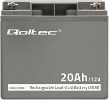 20ah akumuliatorius -  Qoltec AGM 300A, 20 Ah - 4 nuotrauka