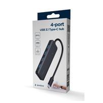 GEMBIRD 4 prievadų USB 3.1 Gen 1 Type-C HUB