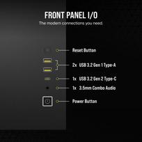 corsair case - Corsair 2500X Black (Juodas) - 5 nuotrauka