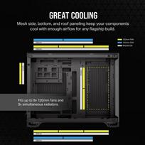 corsair case - Corsair 2500X Black (Juodas) - 10 nuotrauka