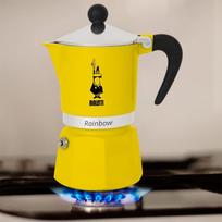 kavos virimo kavinukas - Moka kavinukas Bialetti Rainbow Moka, 0.12 l, geltona - 2 nuotrauka