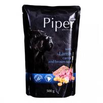 dolina noteci piper - Šlapias šunų maistas Dolina Noteci & Piper, ėriena/daržovės/ryžiai/morkos, 0.5 kg - 1 nuotrauka