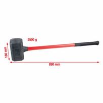 smugines galvos - KS Tools KS Tools 140.5259 plaktukas Smūginis plaktukas Juoda, Raudona - 1 nuotrauka