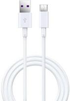 usb pakrovejas 100w - Devia Shark USB To USB Type-C Cable 1.5m White - 1 nuotrauka