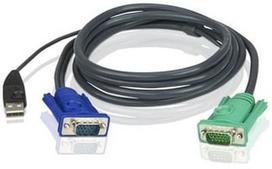 d sub kabelis - Aten Cable D-SUB x2 to USB 5m - 1 nuotrauka