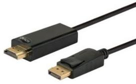 displayport hdmi adapteris - Savio Cable HDMI / DisplayPort 1.5m Black - 1 nuotrauka