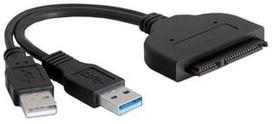 2 usb power adapteris - Delock Adapter SATA / USB 3.0 / USB 2.0 - 1 nuotrauka