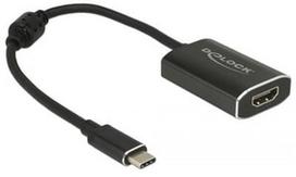Delock Adapter USB-C x2 / HDMI Black