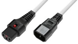 Assmann Cable IEC320 C14 / IEC LOCK C13 White 3m