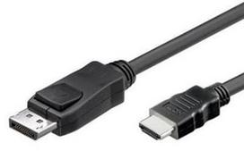 Techly Cable DisplayPort / HDMI Black 2m