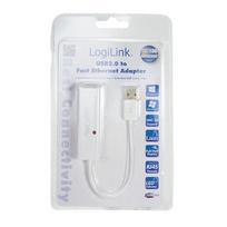 rj45 to usb kabelis - LogiLink - USB 2.0 To Fast Ethernet RJ45 Adapter - 3 nuotrauka