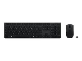 wireless keyboard - Lenovo Professional Wireless Rechargeable Keyboard and Mouse Combo Nordic Grey - 1 nuotrauka