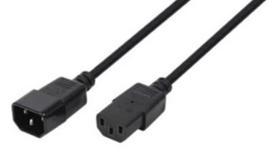 LogiLink Cable IEC C14 / IEC C13 Black 1.8m
