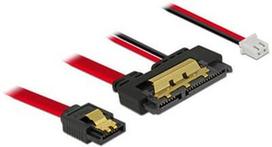 Delock Cable SATA 6 Gb/s 7pin / Floppy 4pin Power / SATA 22pin
