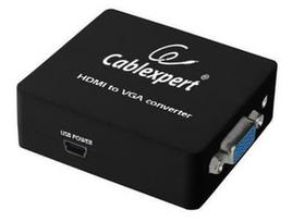 Gembird Adapter VGA / HDMI / Jack 3.5 Black