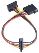 Akasa Adapter Molex to SATA x2 0.3m