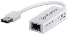usb network adapter - Manhattan Gigabit Network Card USB 3.0 10/100/1000 Mbps - 1 nuotrauka