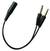 apple adapteris - Sandberg Adapter Headset for Apple PC Jack to Jack x2 Black - 1 nuotrauka