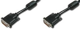 dual link dvi - Assmann Cable DVI-D to DVI-D Black 10m - 1 nuotrauka