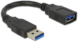 Delock Cable USB / USB Black 0.15m