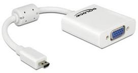 Delock Adapter HDMI-micro to VGA White