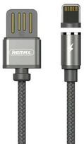 Remax Gravity Magnetic USB To Apple Lightning Cable With LED Light 1m Black