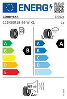 Pirkti GOODYEAR Efficientgrip Performance 2 Padanga lengv. autom. vasarinė 225/50R18 LOGO 99W EFP2 - Photo 2
