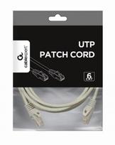 rj 45 cat6 kabelis - Gembird Patch Cable UTP CAT6 3m Grey - 6 nuotrauka