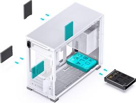 kompiuterio korpusas case - Jonsbo D31 MESH, balta - 5 nuotrauka
