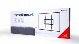 televizoriaus stovas 55 - GEMBIRD Wall mount  WM-55F-03  Fixed  Black - 2 nuotrauka