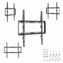televizoriaus stovas 55 - GEMBIRD Wall mount  WM-55F-03  Fixed  Black - 4 nuotrauka