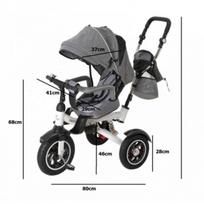 trike fix triratukas - Triratukas Trike Fix V3, juodas/pilkas - 19 nuotrauka