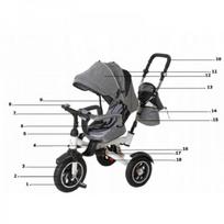 trike fix triratukas - Triratukas Trike Fix V3, juodas/pilkas - 29 nuotrauka