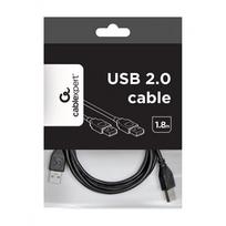 usb a male to a male - Gembird Cable USB to USB Black 1.8m - 1 nuotrauka