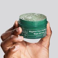 kosmetinis molis - Valomoji veido kaukė Axis-Y Mugwort Pore Clarifying Wash Off Pack, 100 ml - 2 nuotrauka