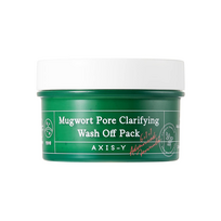 kosmetinis molis - Valomoji veido kaukė Axis-Y Mugwort Pore Clarifying Wash Off Pack, 100 ml - 3 nuotrauka