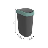 senukai siuksliadeze - Rotho Swing Twist šiukšlių dėžė, 50L - 10 nuotrauka