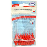 siuliau - Tarpdančių šepetėlis TEPE RAUDONAS, 0.5 mm, 8 vnt. - 2 nuotrauka
