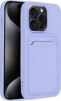 15 pro silicone case - Riff "Card Silicone Case iPhone 15 Pro" Violet - 1 nuotrauka