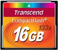 compact flash cf - Atminties kortelė Transcend CF 16GB, Sparta iki 133x - 1 nuotrauka