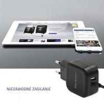 adapteris telefonui - Qoltec Adapter USB x2/USB-C/Euro Plug Black - 3 nuotrauka