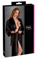 kimono juoda - Seksualus ilgas chalatas Cottelli Collection - 2 nuotrauka