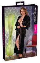 kimono juoda - Seksualus ilgas chalatas Cottelli Collection - 3 nuotrauka