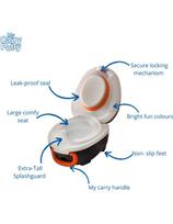 mokomasis nesiojamas naktipuodis my carry potty - Mokomasis nešiojamas naktipuodis, Pingvinas - 4 nuotrauka
